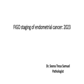 FIGO staging of endometrial cancer: 2023 | PDF