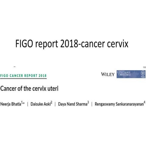 FIGO 2018 Cancer Cervix
