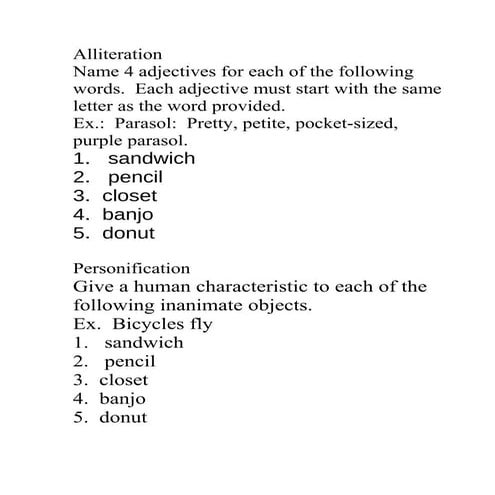 Figurative language reviewl