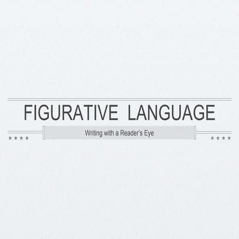 Figurative Language Terms | PPT