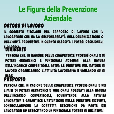 Figure aziendali sicurezza