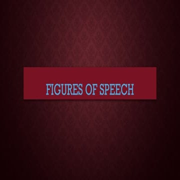 FIGURES OF SPEECH for competitive examinations