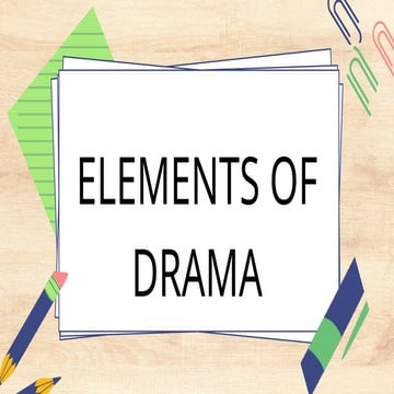 Types of Drama Play English Grade 10 lesson