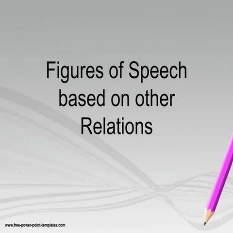 Figures of speech based on other relations