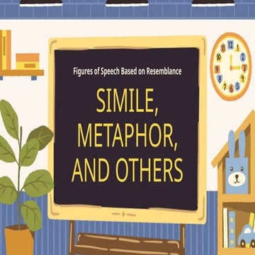 Figures of Speech Based on Resemblance ELA Educational Presentation in Green,...