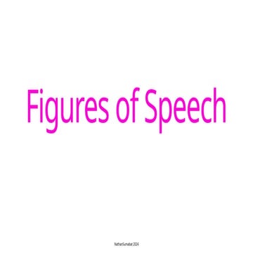 Figures of Speech Presentation for HS students