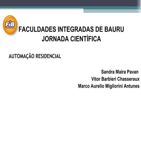 Apresentação automação residencial final