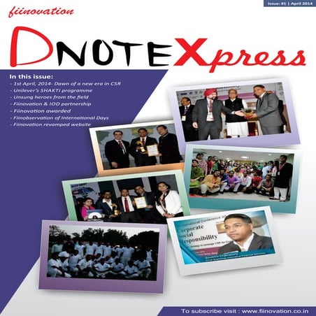 Fiinovation - Dnote Xpress, Issue 1, April 2014