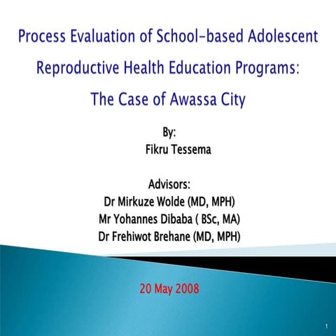 Fikru presentation m&e