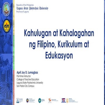 FIL 5-MODYUL-1-KAHULUGAN AT KAHALAGAHAN NG KURIKULUM.pptx