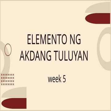 Comprehensive Guide to Elements of Filipino Prose Literature | PPTX
