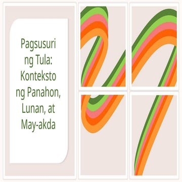 POWERPOINT PRESENTATION FOR GRADE 9 FILIPINO | PPTX
