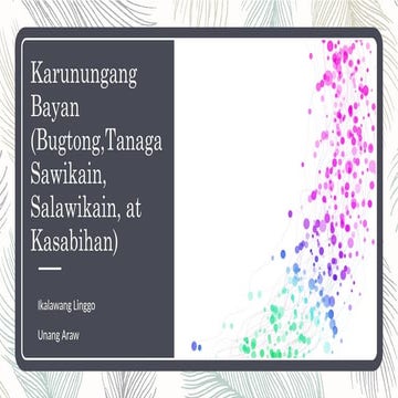 Si Buwan, Si Araw, at ang mga Bituin.pptx