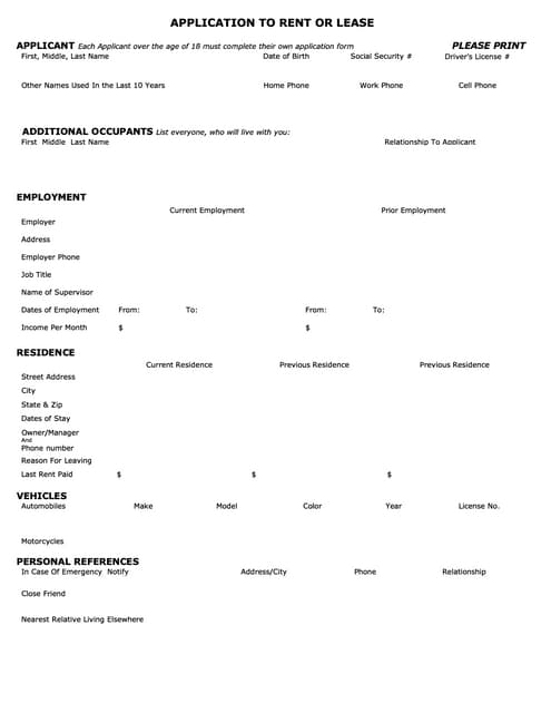 Merchant Finance Application Form | PDF