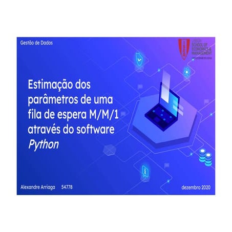 Estimação dos parâmetros de uma fila de espera M/M/1 usando Python