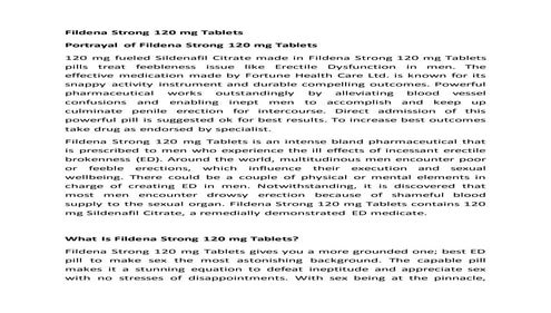 Fildena 120mg