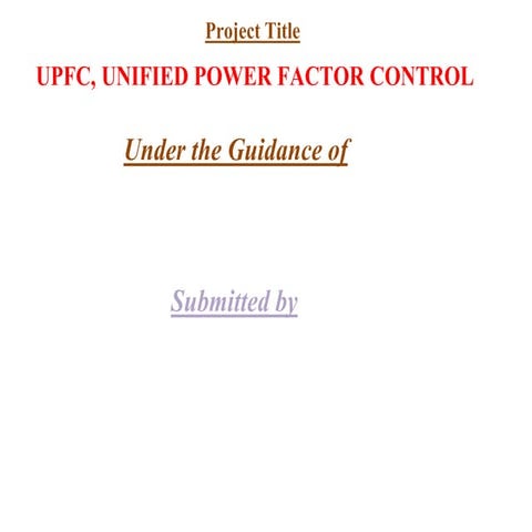 Upfc ppt