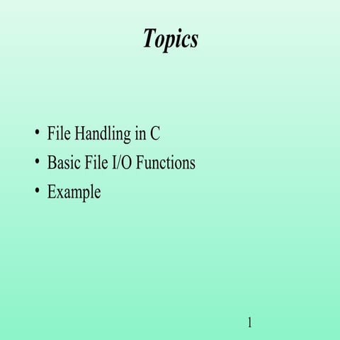 File handling in c | PPT