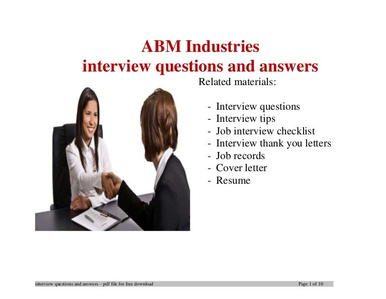 ABM Industries interview questions and answers
