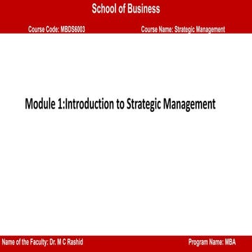 strategy management for business and growth | PPT