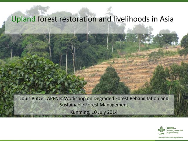 Upland forest restoration and livelihoods in Asia