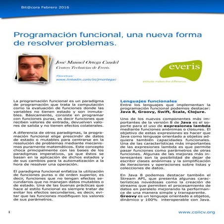 Programación funcional, una nueva forma de resolver problemas.