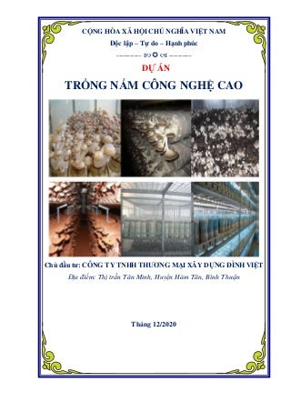 Dự án trồng nấm 0918755356