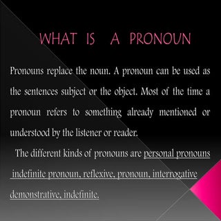 pronouns