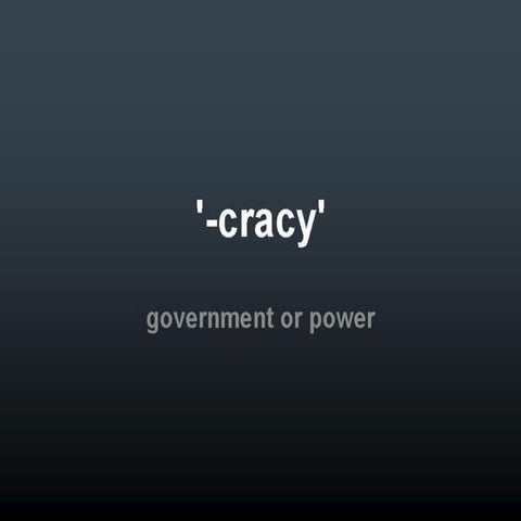 Root Word --> CRACY