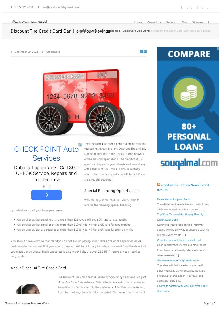 Synchrony Bank Discount Tire >> Discount Tire Credit Card Can Help Your Savings Synchrony Bank Discount Tire >> Discount Tire Credit Card Can Help Your Savings