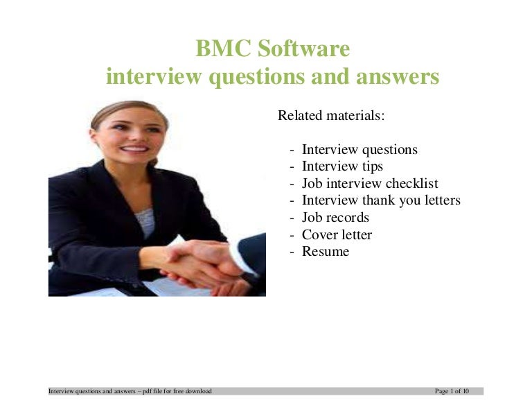 BMC Software Interview Questions And Answers