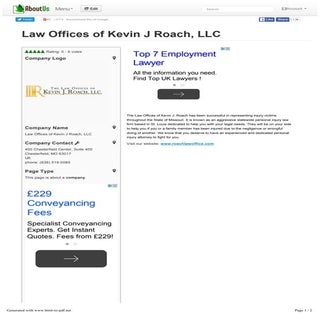 Law Offices of Kevin J Roach, LLC
