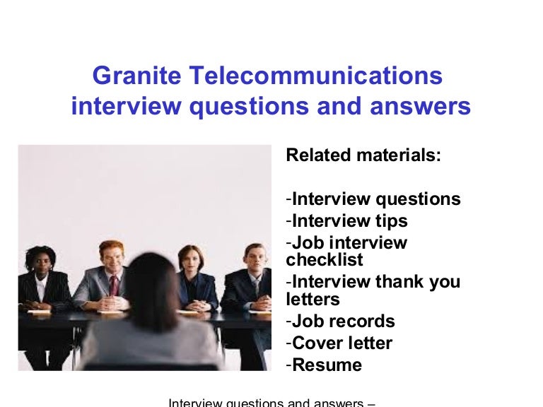 Granite vinterview questions and answers