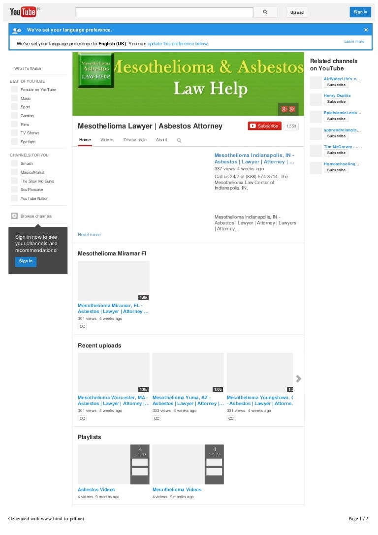 Mesothelioma Lawyer | Asbestos Attorney - YouTube