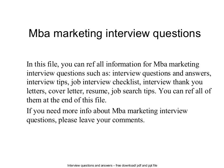 mba job search