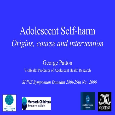 Adolescent Self-harm