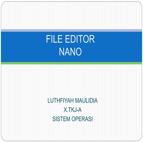 File editor nano