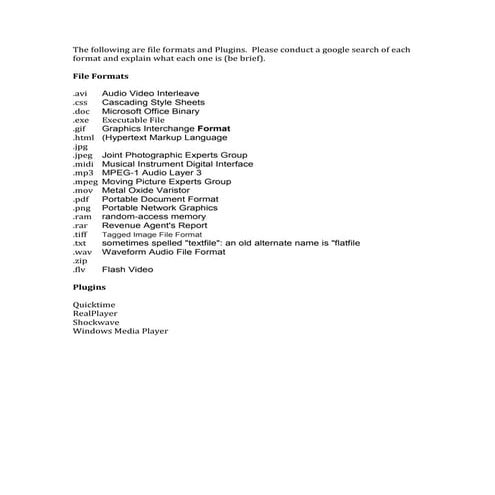 Important File Extension of Computer Notes | PDF