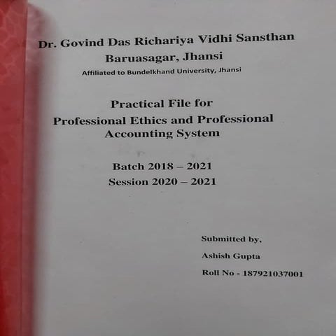 File for professional ethics llb | PDF