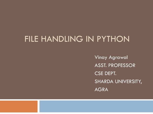File Handling in python programming .ppt