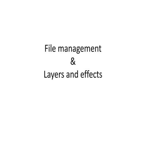 File management | PPT