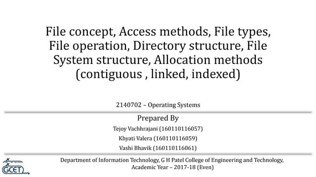 File management in OS