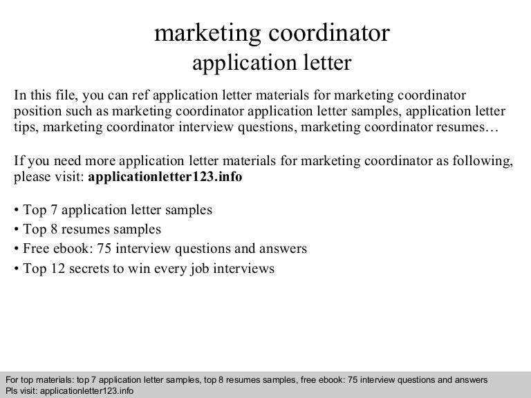 interview questions marketing coordinator