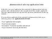pharmaceutical sales rep applicatio...