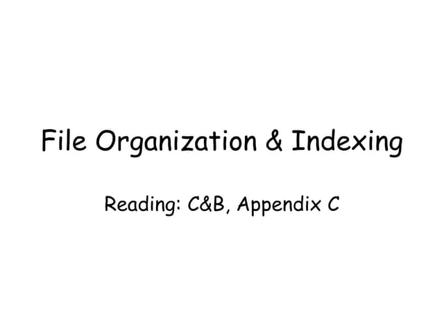 File organization