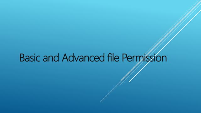 File permission in Linux