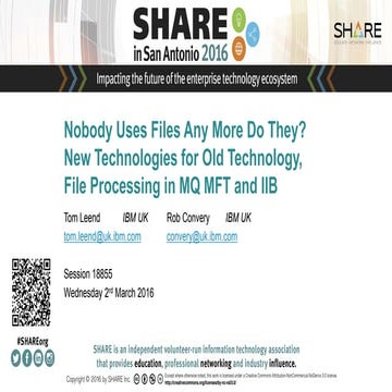 Nobody Uses Files Any More Do They? New Technologies for Old Technology, File...