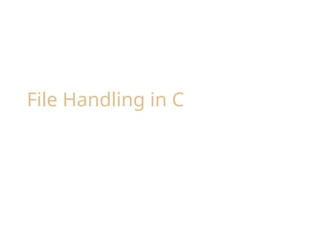 file handling in c programming with file functions