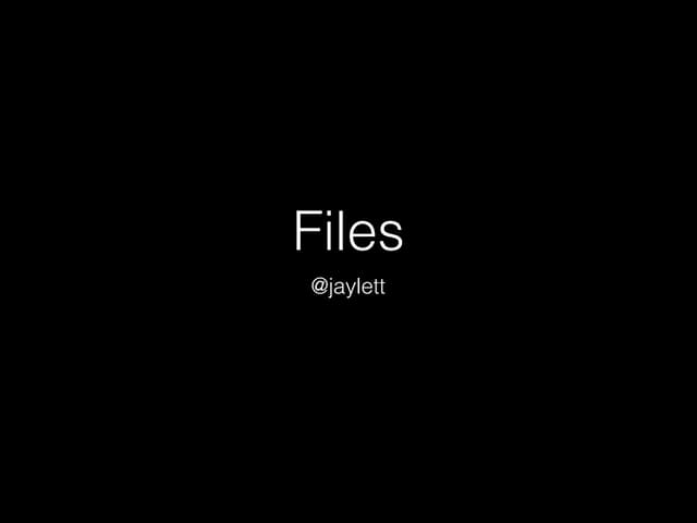 Django Files — A Short Talk (slides only)