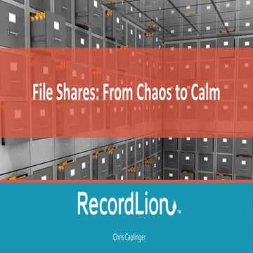File Shares: From Chaos to Calm